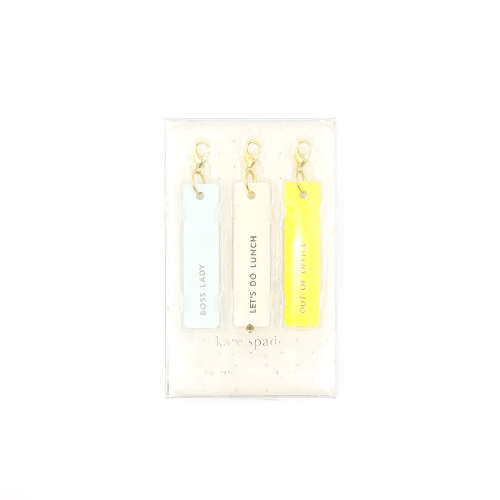 Kate Spade - Planner Charm Set - Boss Lady, Let's Do Lunch, Out of Office